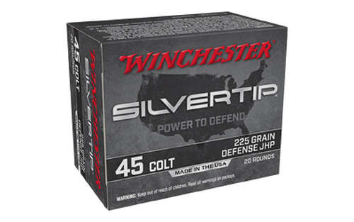 Ammunition Winchester Ammunition Silvertip 45Colt WIN SIVERTIP 45COLT 225GR JHP 20/200